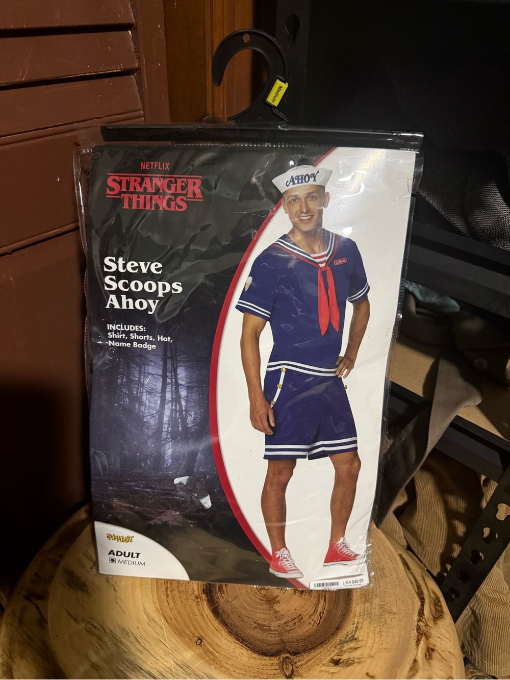 Stranger Things Steve Scoops Ahoy Kids Sailor Costume - Navy/Red
